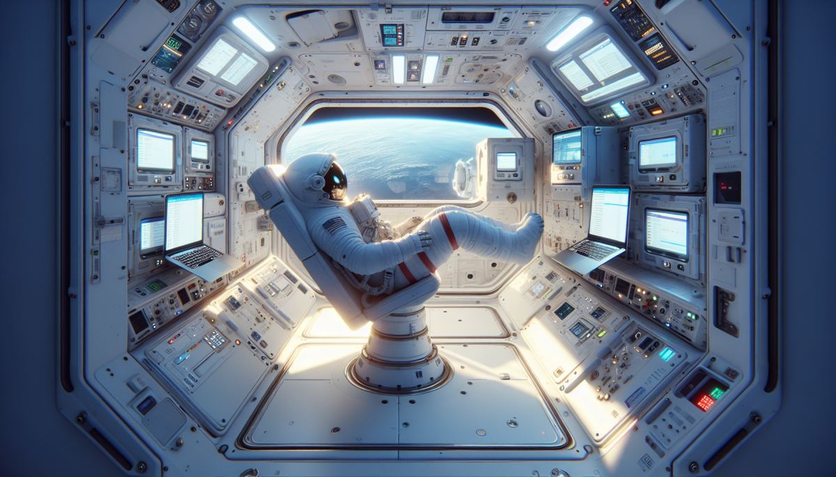 NASA astronaut Reid Wiseman communicates with Mission Control from inside the Orion spacecraft during Artemis II lunar mission
