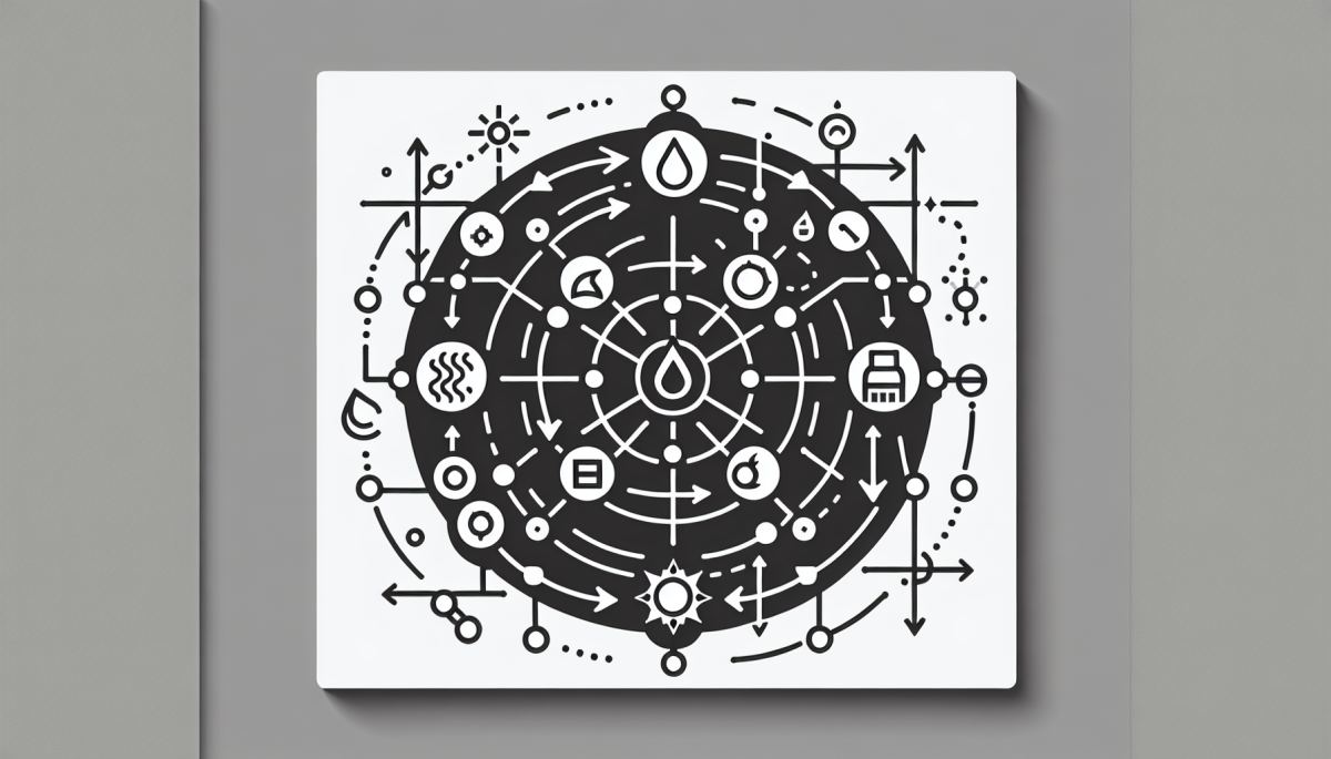 The reinforcing feedback loop linking water scarcity, desalination energy demand, fossil fuels, and climate change
