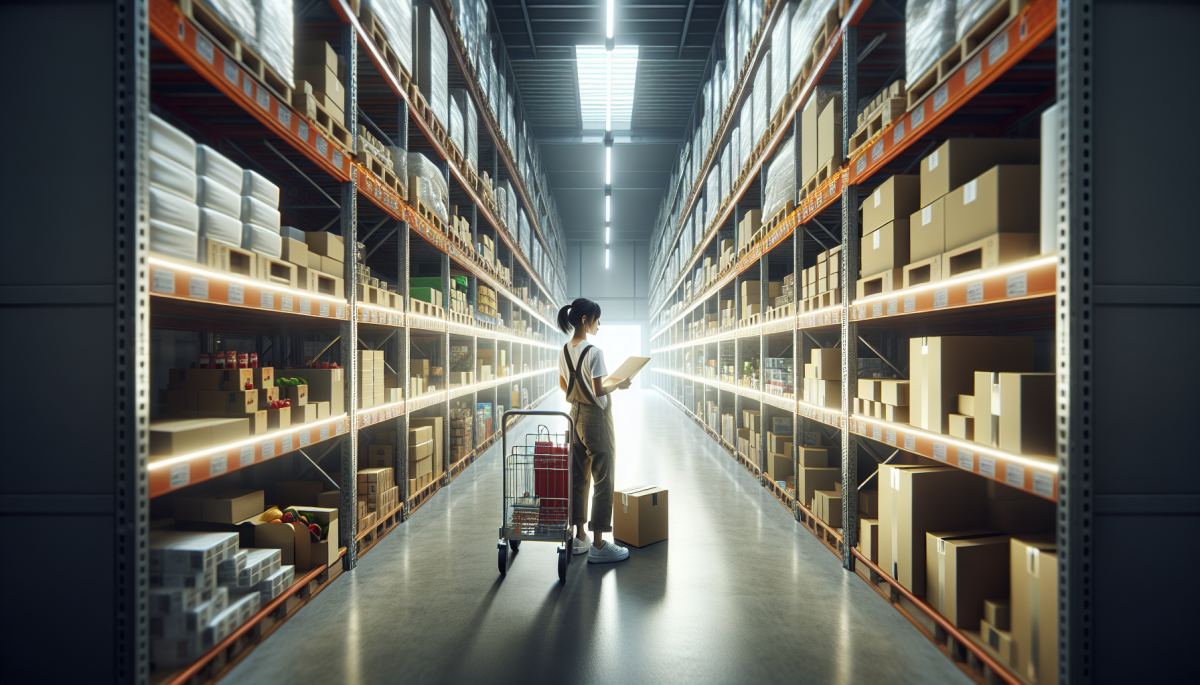 A dark store micro-warehouse used by quick commerce platforms to fulfill sub-30-minute grocery deliveries in India