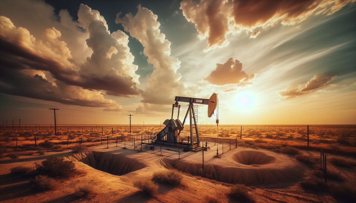 A wastewater injection well pump in the Permian Basin, where disposal of oilfield brine has been linked to induced seismic activity