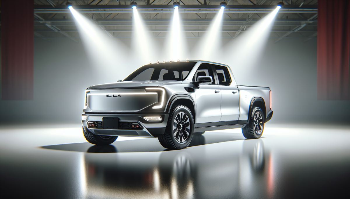 Chevy Silverado EV on display at CES 2022, where GM unveiled its electric truck ambitions to the world