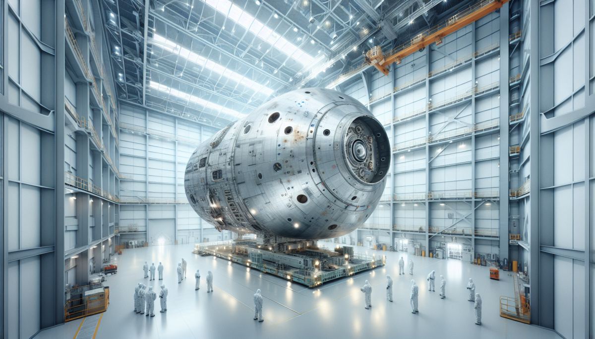 Flight hardware module in ground processing facility, where corrosion has been discovered on Lunar Gateway components pre-launch