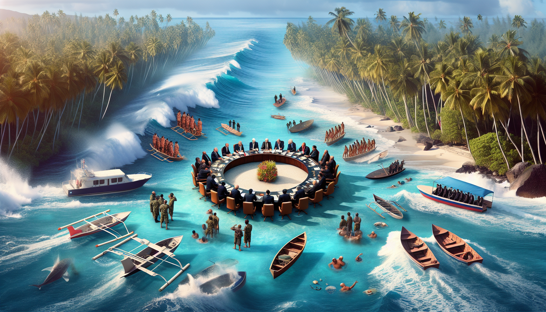 Pacific Nations Are Turning Their Drowning Coastlines Into a Diplomatic Stage